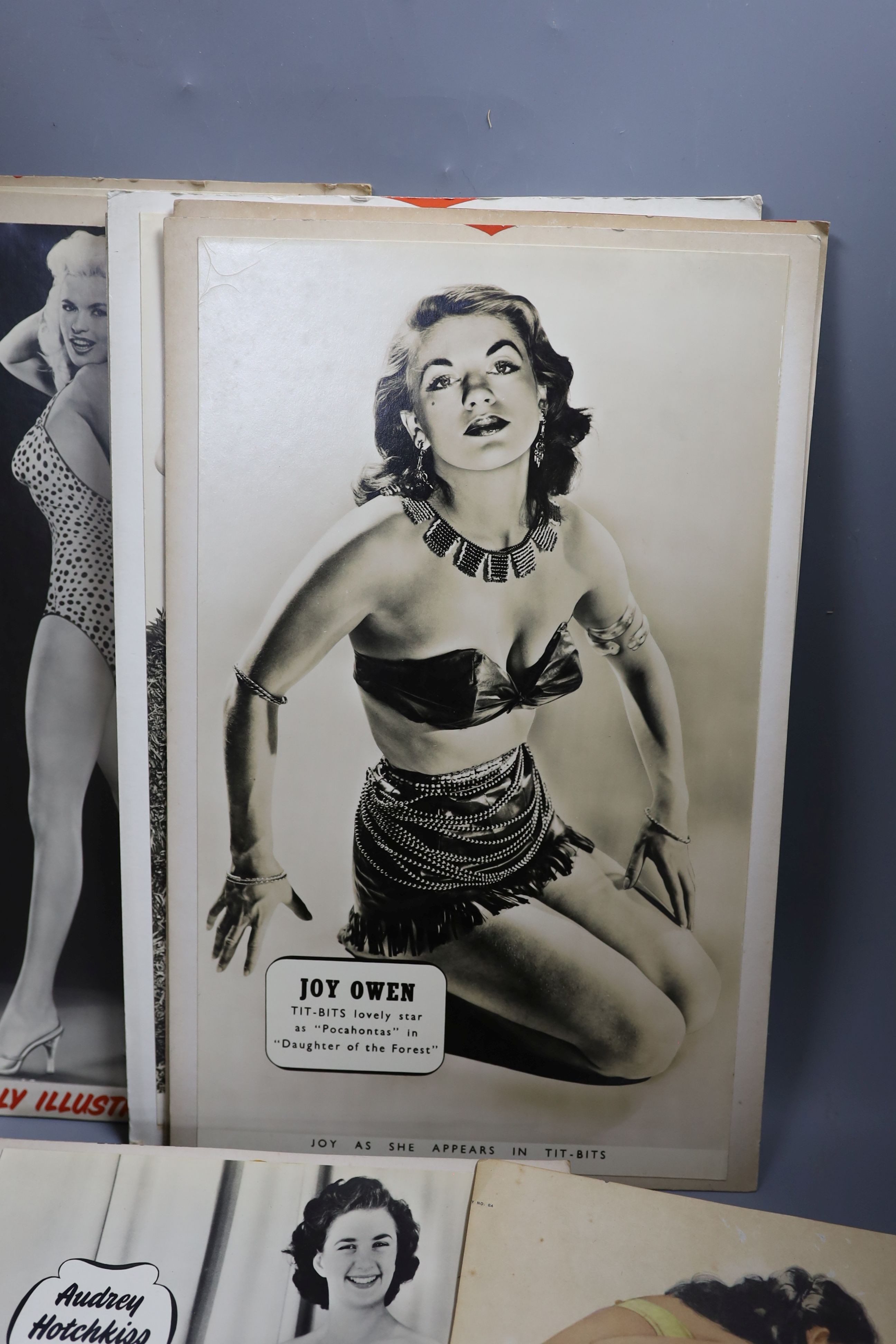 Eleven 1950s photos of models, for Tit-Bits and other publications